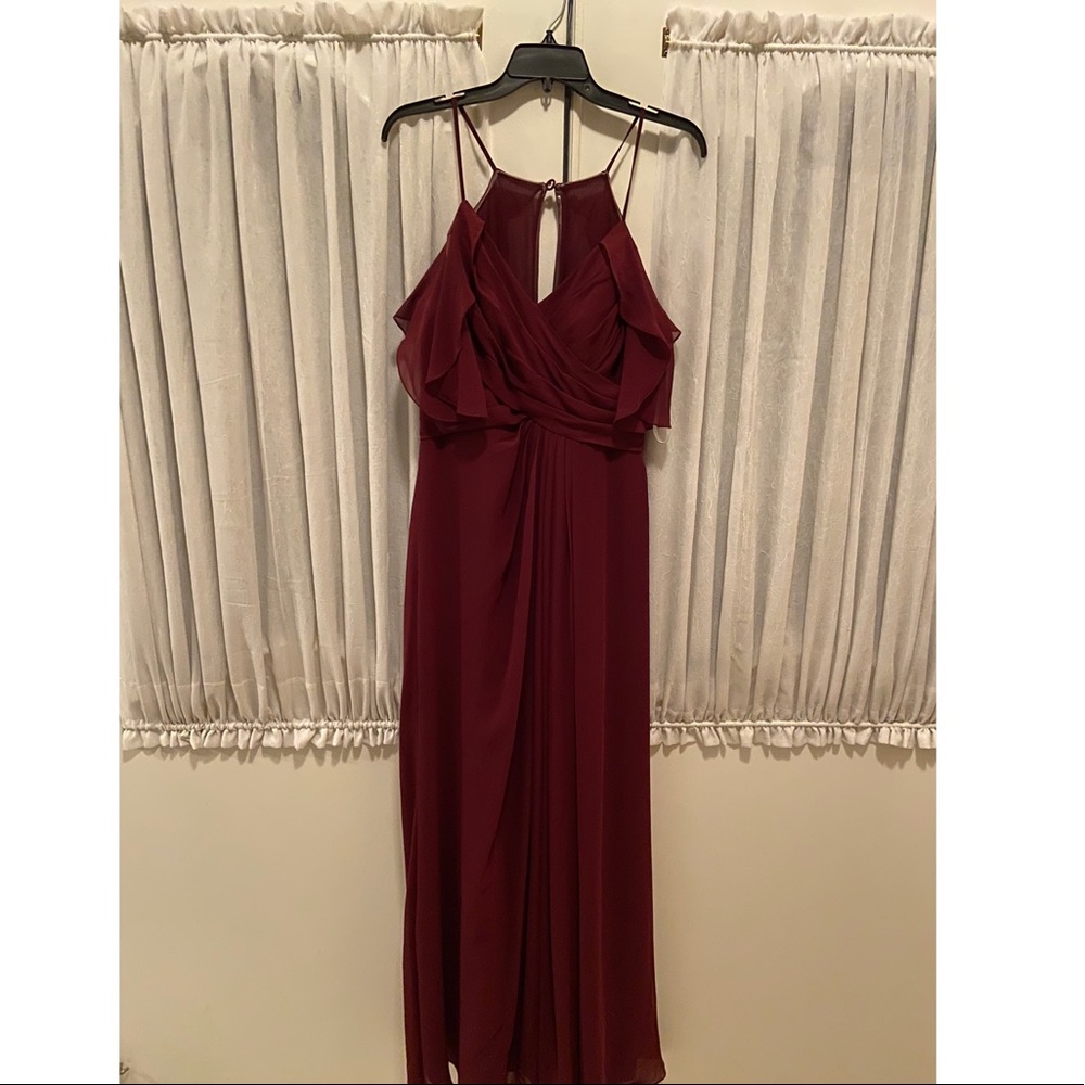 Azazie Dakota dress in Cabernet